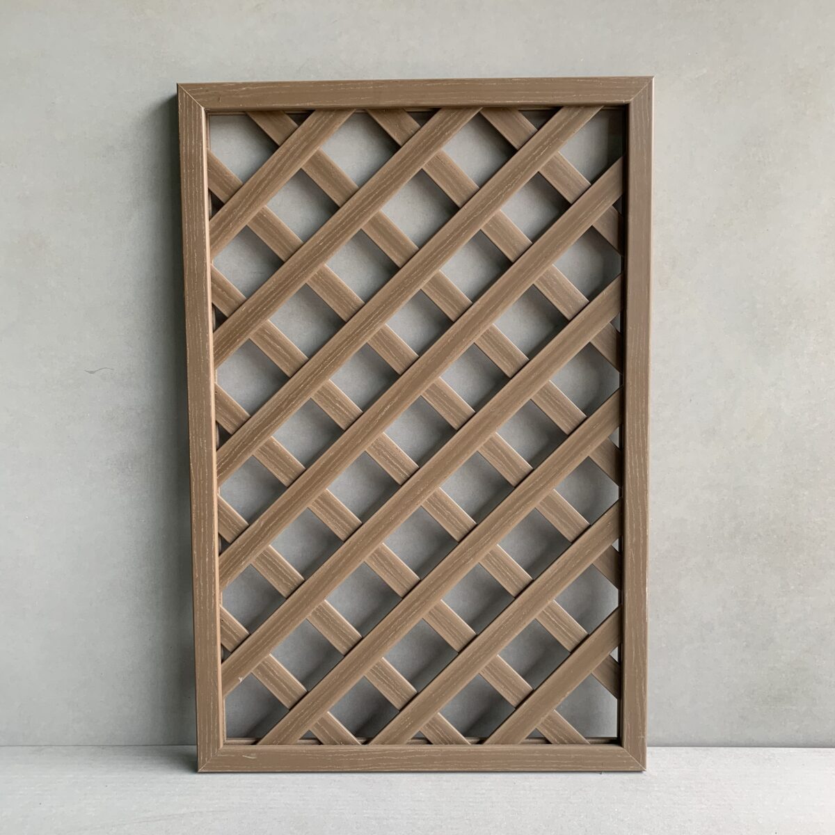 塑木格子籬笆-咖啡色 60*90*3.6 cm 1入